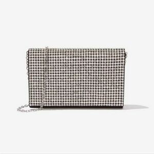 Amber Sceats Stella Crystal Evening Bag Clutch Crossbody Purse with Chain NWT